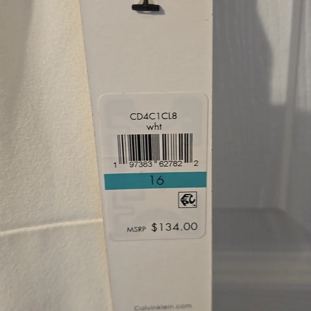 Calvin Klein Women's White Dress - Picture 5 of 8
